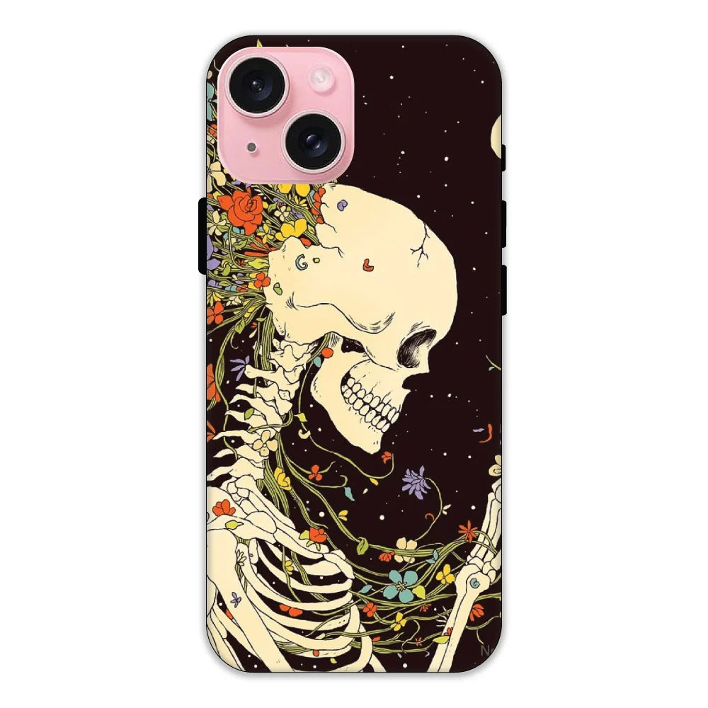 Floral Skeleton Hard Case Apple iPhone 14 Models