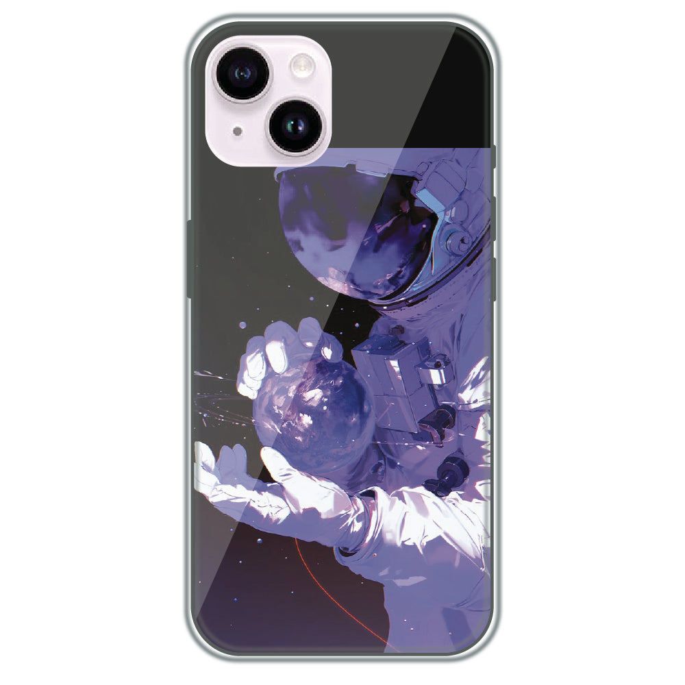Astronaut in Space - Printed Silicone Case for Apple iPhone 14