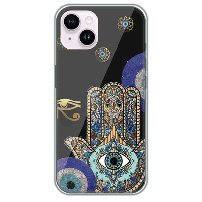 Hamsa Protection - Printed Silicone Case for Apple iPhone 14