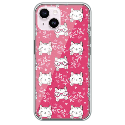 Kitty in Pink - Printed Silicone Case for Apple iPhone 14