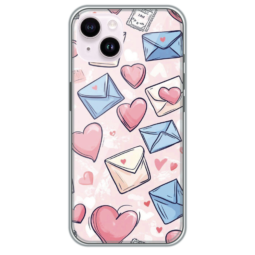 Love Letters - Printed Silicone Case for Apple iPhone 14