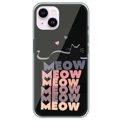 Meow Meow Meow - Printed Silicone Case for Apple iPhone 14