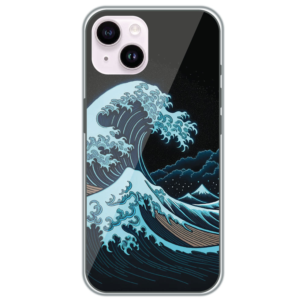 Midnight Tsunami - Printed Silicone Case for Apple iPhone 14