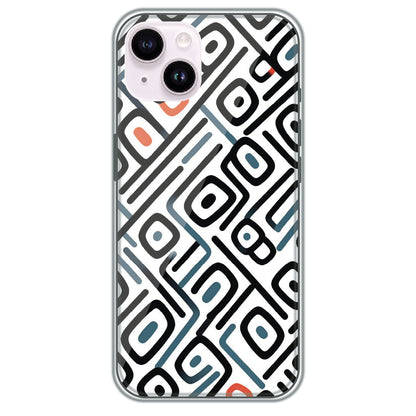 Monochrome Maze - Printed Silicone Case for Apple iPhone 14