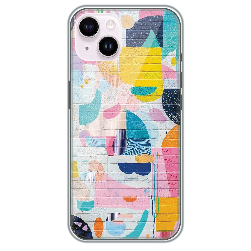 Painted Wall Mural - Printed Silicone Case for Apple iPhone 14