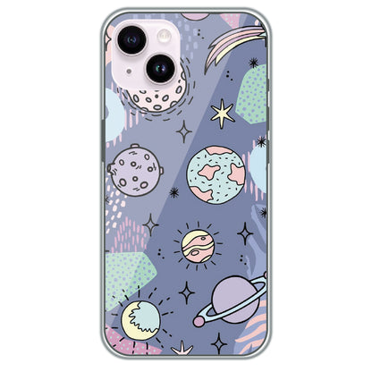 Pastel Planet Vector - Printed Silicone Case for Apple iPhone 14
