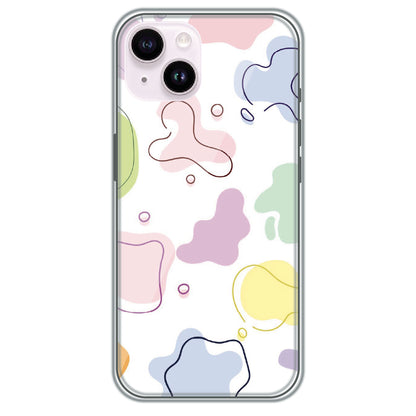 Pastel Splash Patches - Printed Silicone Case for Apple iPhone 14