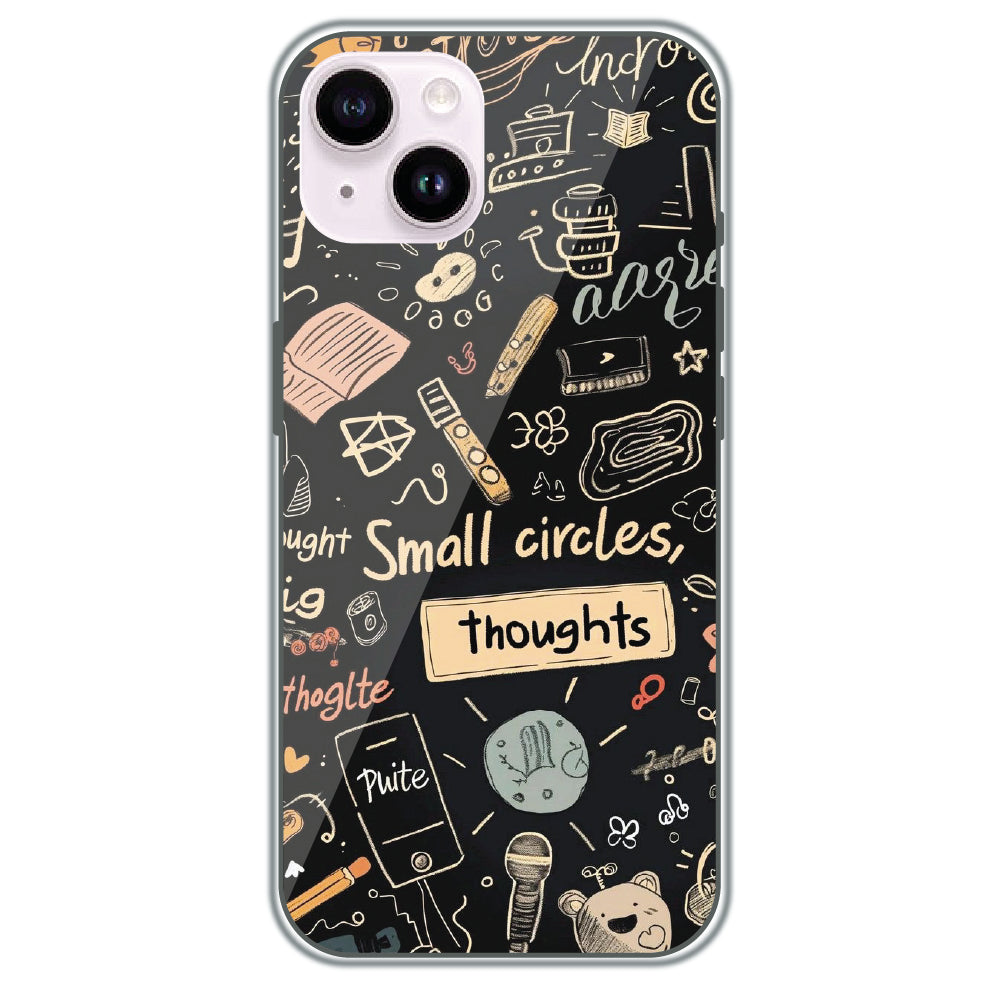 Small Circles, Big Thoughts - Printed Silicone Case for Apple iPhone 14