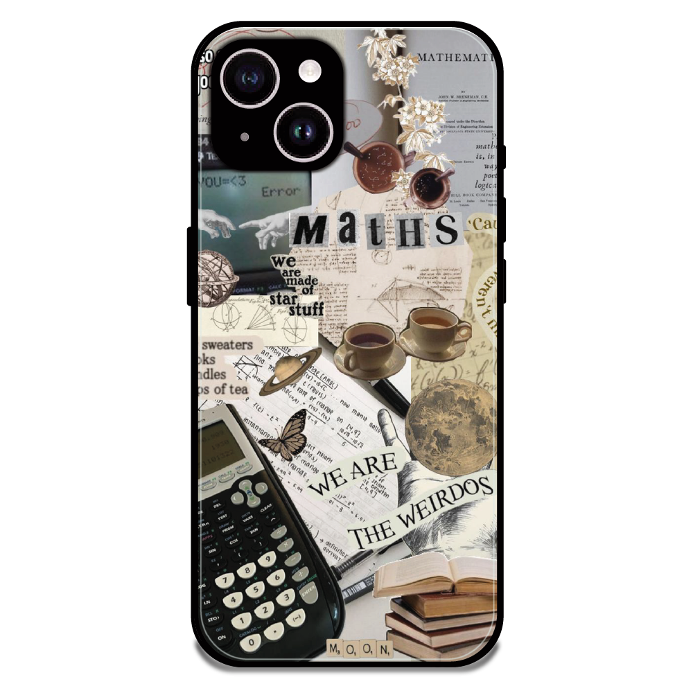 Study Vibes Maths - Glossy Metal Silicone Case For Apple iPhone 14