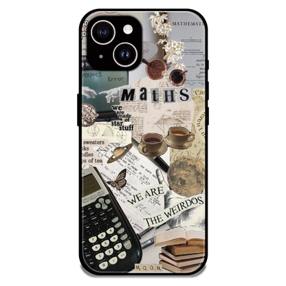 Study Vibes Maths - Glossy Metal Silicone Case For Apple iPhone 14