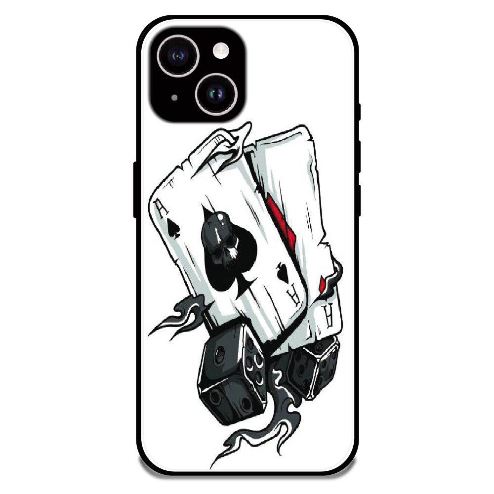 Aces & Dice - Glossy Metal Silicone Case For Apple iPhone 14