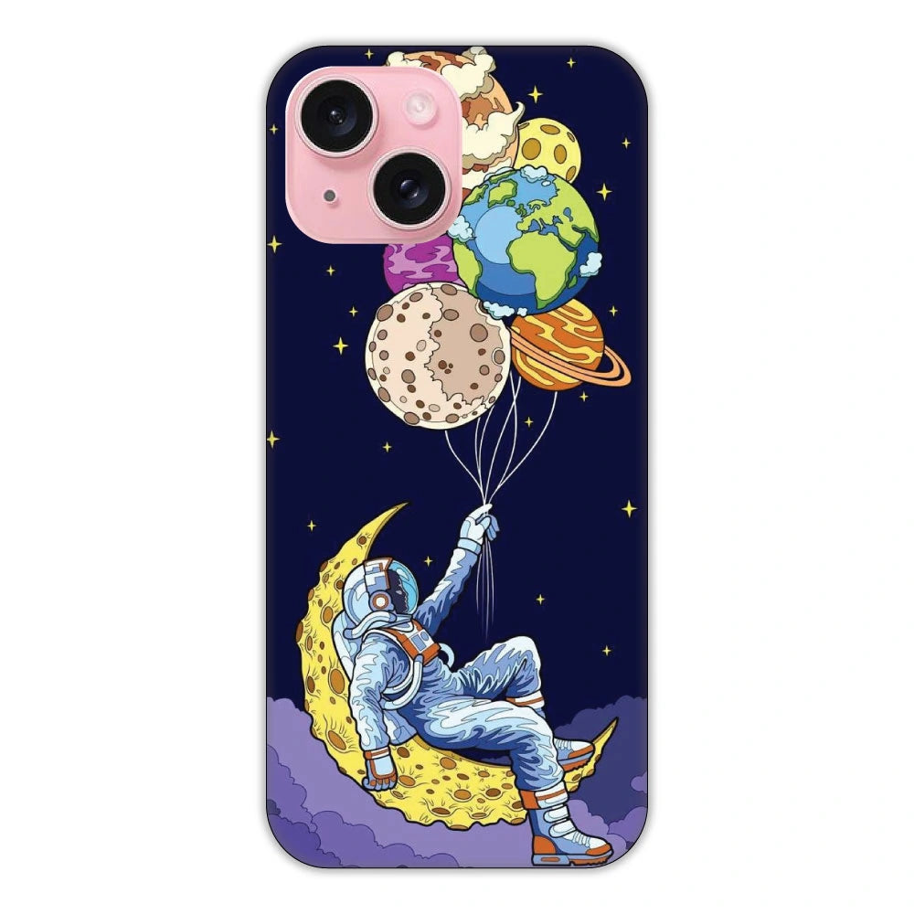 Astronaut & Balloons Hard Case Apple iPhone 14 Models