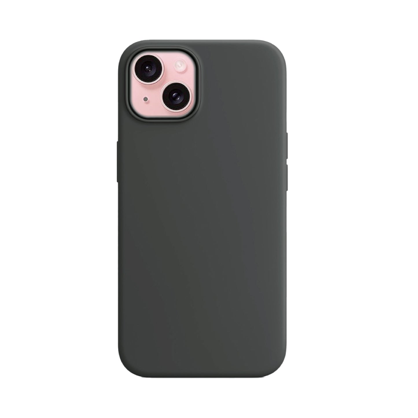 Black Liquid Silicone Case For Apple iPhone Models