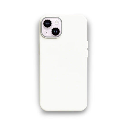 White Liquid Silicone Case For Apple iPhone Models