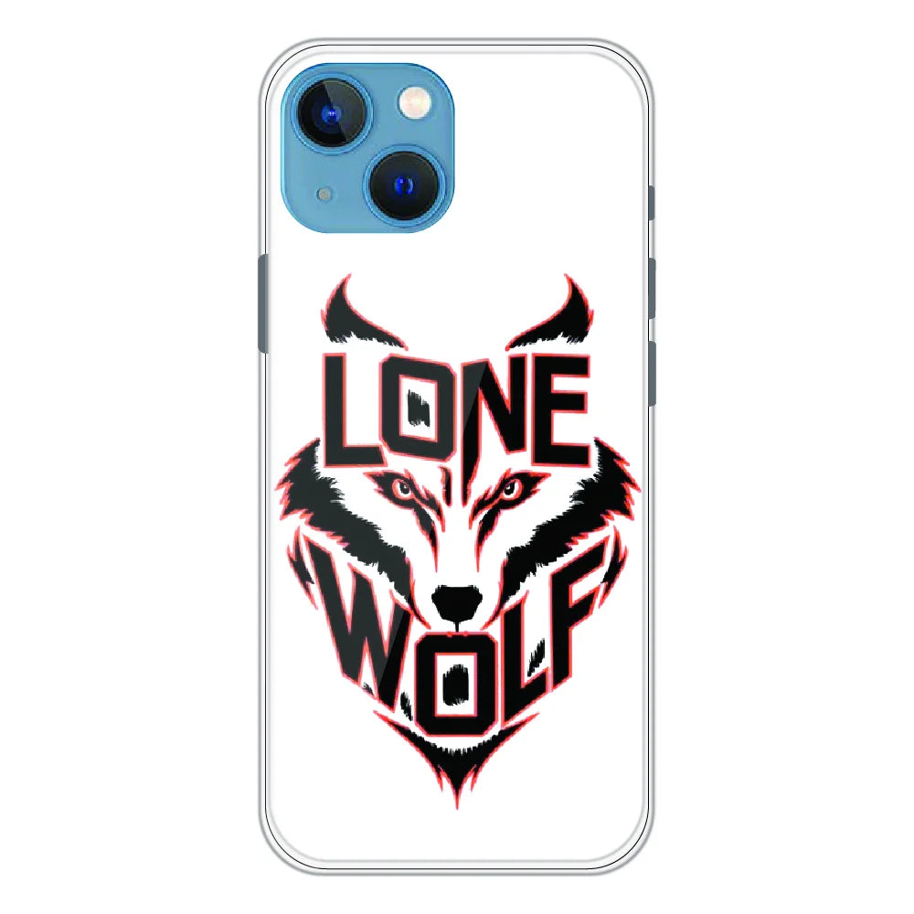 Lone Wolf Power Art - Printed Silicone Case For Apple iPhone 15