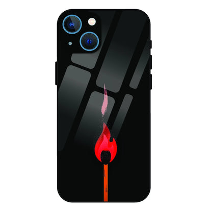 Burning Match - Glass Case For Apple iPhone 15