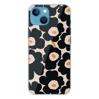 Bold Black Daisy Bloom - Printed Silicone Case For Apple iPhone 15