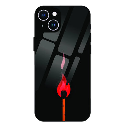 Burning Match - Glass Case For Apple iPhone 15 Plus