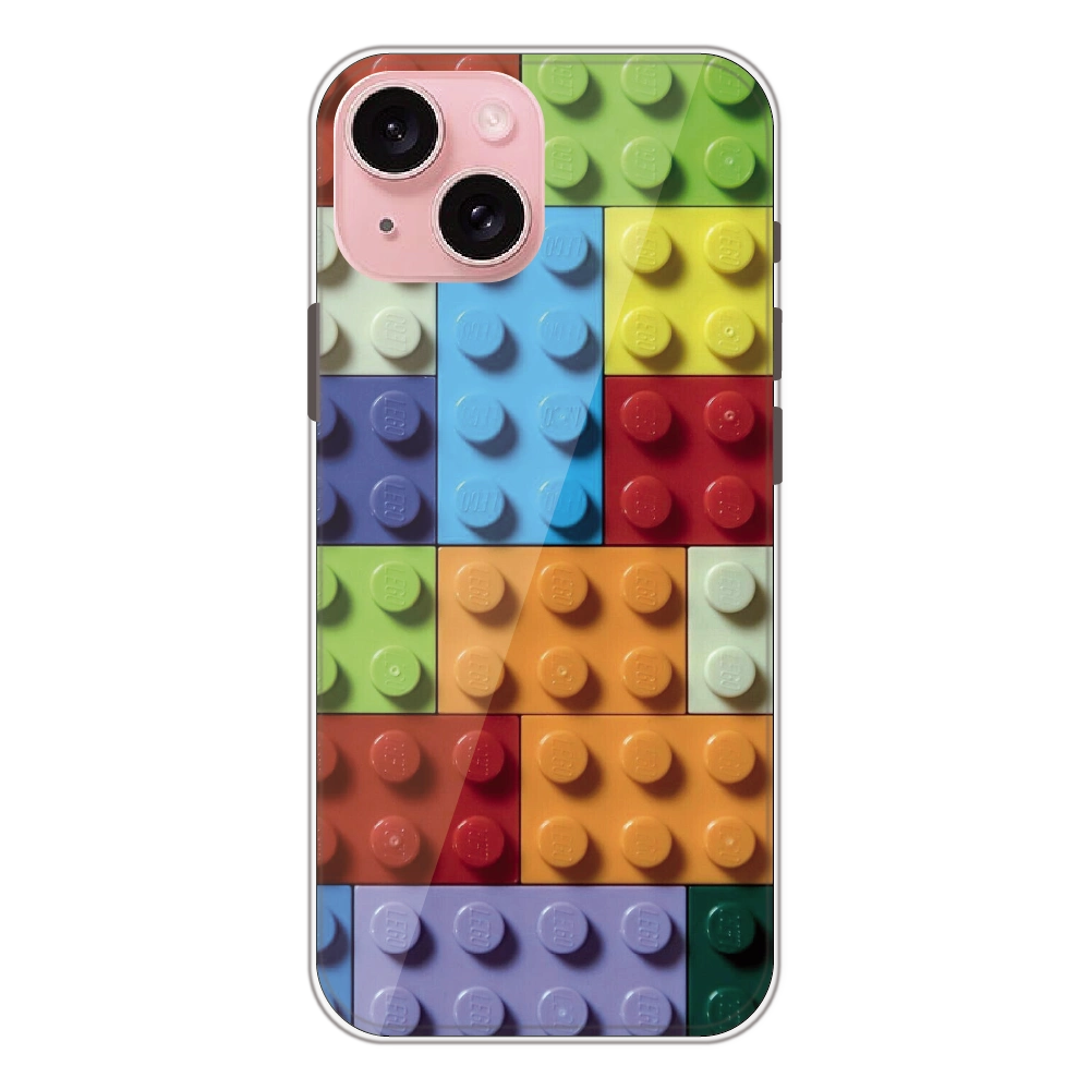 3D Brick Texture - Printed Silicone Case For Apple iPhone 15 Plus