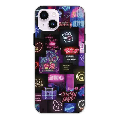 Neon Collage Hard Case Apple iPhone 15 Plus Models