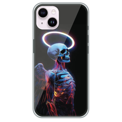 Angel Skeleton - Printed Silicone Case for Apple iPhone 15 Plus