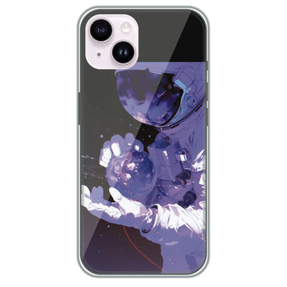 Astronaut in Space - Printed Silicone Case for Apple iPhone 15 Plus