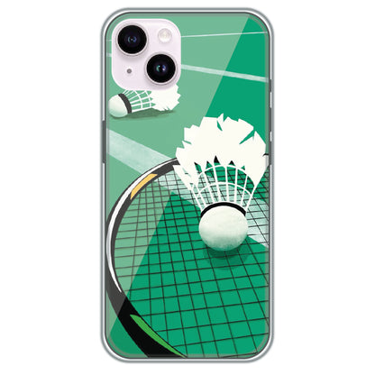 Badminton Smash - Printed Silicone Case for Apple iPhone 15 Plus