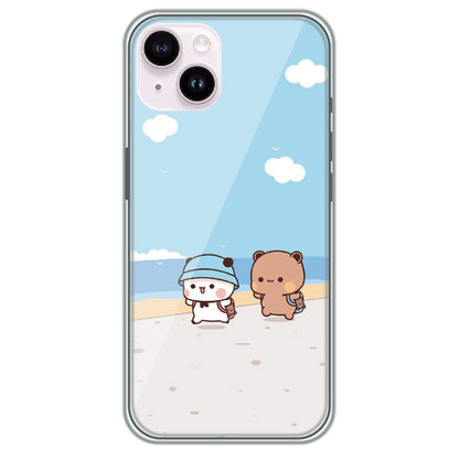 Beach Buddies - Printed Silicone Case for Apple iPhone 15 Plus