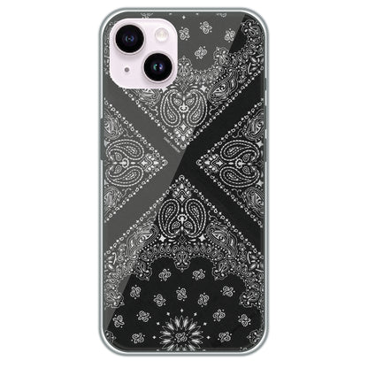 Black Bandana - Printed Silicone Case for Apple iPhone 15 Plus