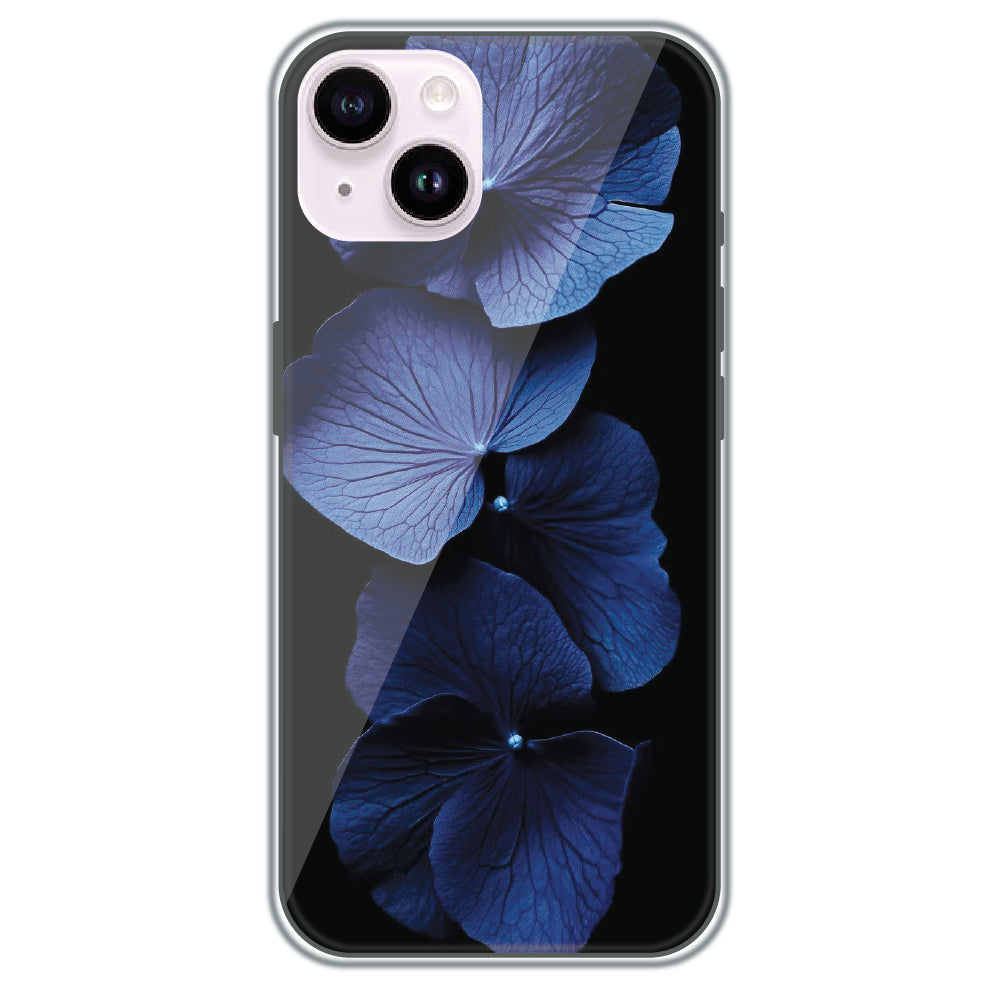 Blue Hydrangea - Printed Silicone Case for Apple iPhone 15 Plus