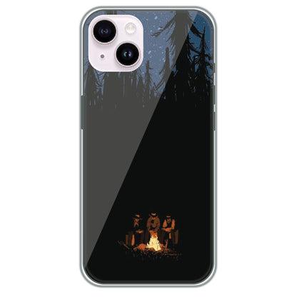Campfire Night - Printed Silicone Case for Apple iPhone 15 Plus