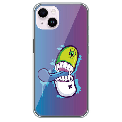 Chomp Pill Monster - Printed Silicone Case for Apple iPhone 15 Plus