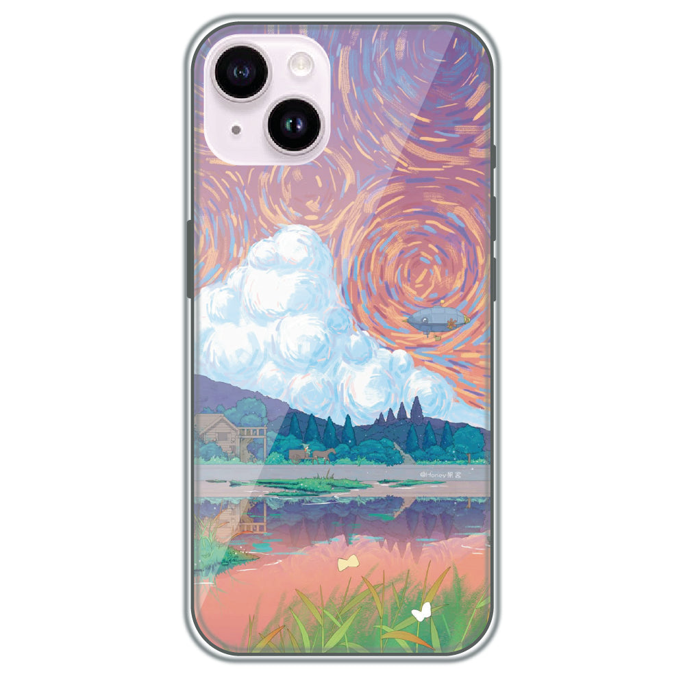 Dreamy Countryside - Printed Silicone Case for Apple iPhone 15 Plus