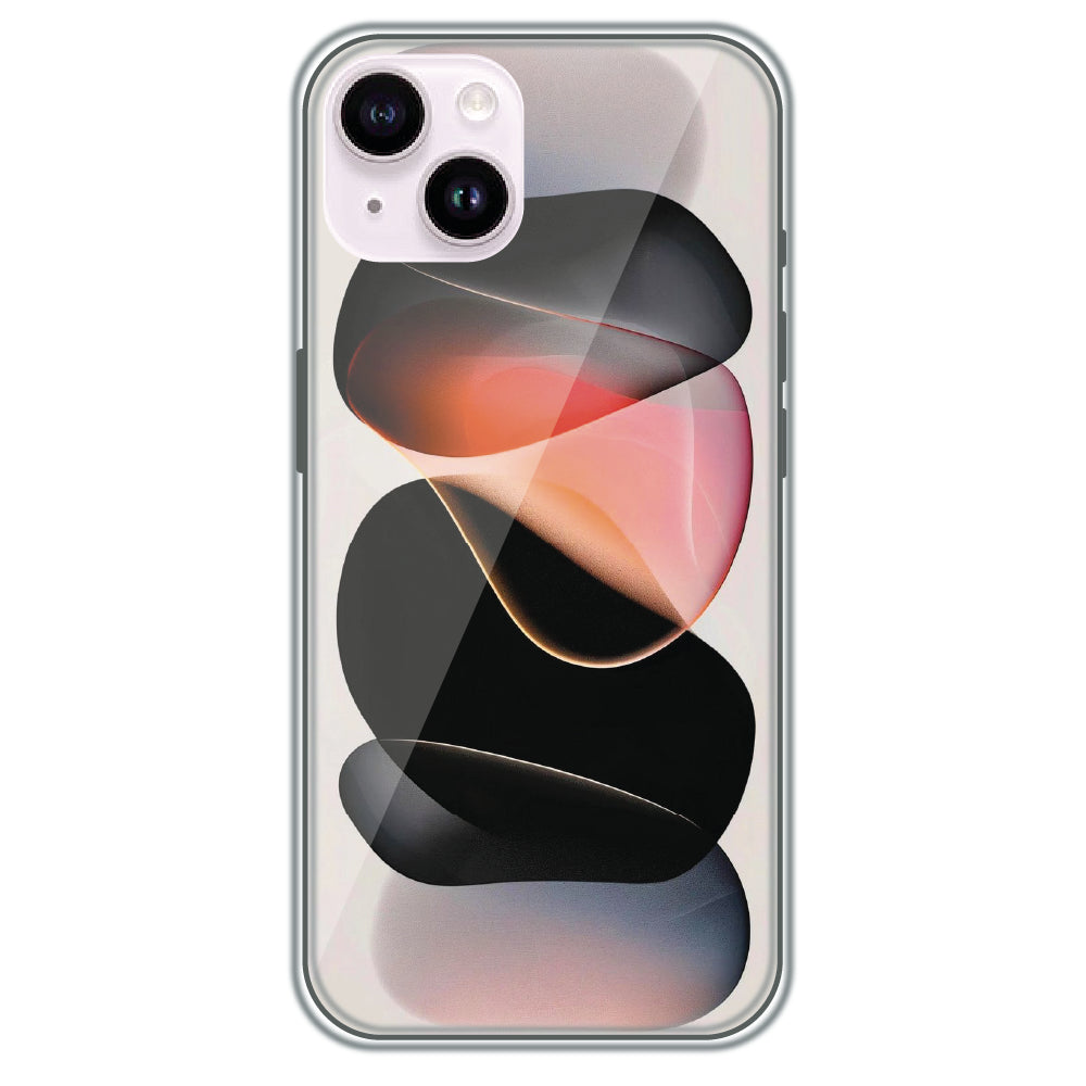 Floating Stones - Printed Silicone Case for Apple iPhone 15 Plus