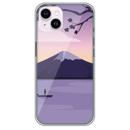 Fuji Twilight - Printed Silicone Case for Apple iPhone 15 Plus