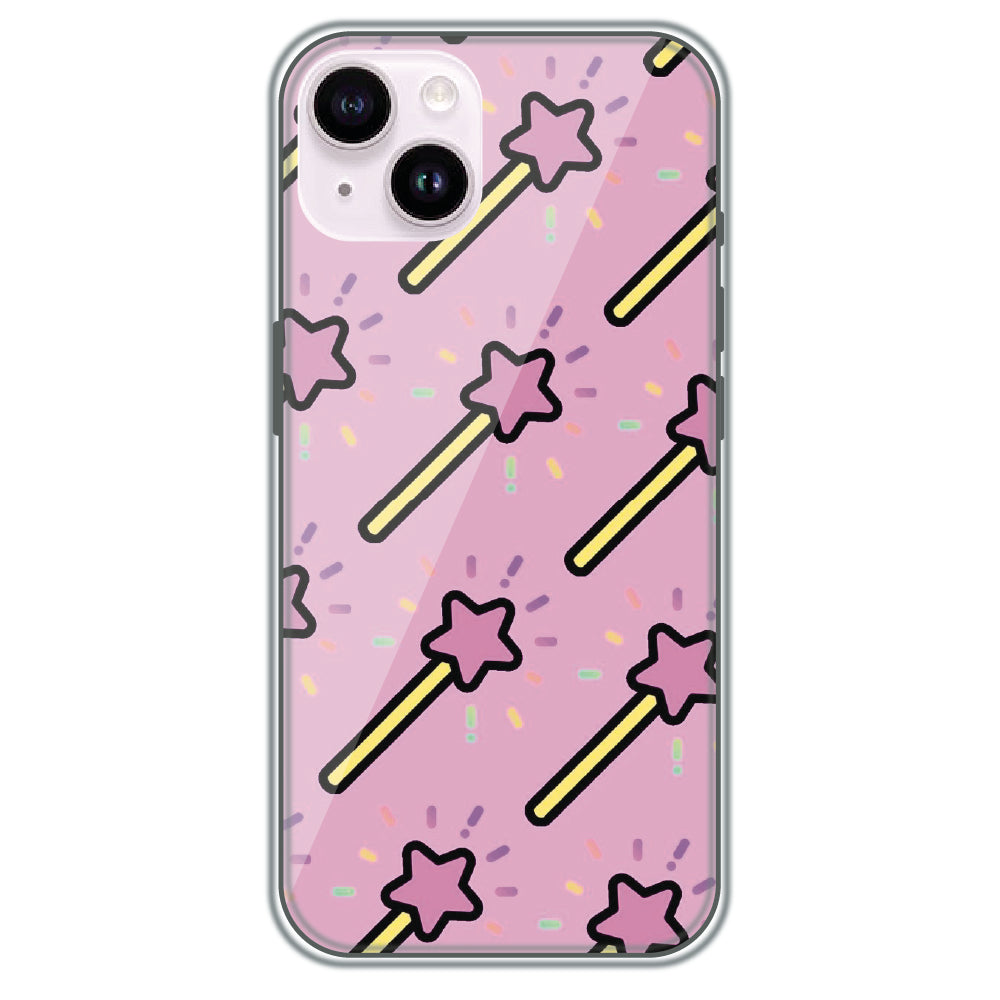 Magic Star Wands - Printed Silicone Case for Apple iPhone 15 Plus