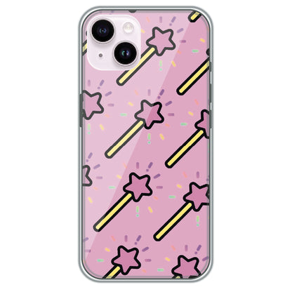 Magic Star Wands - Printed Silicone Case for Apple iPhone 15 Plus