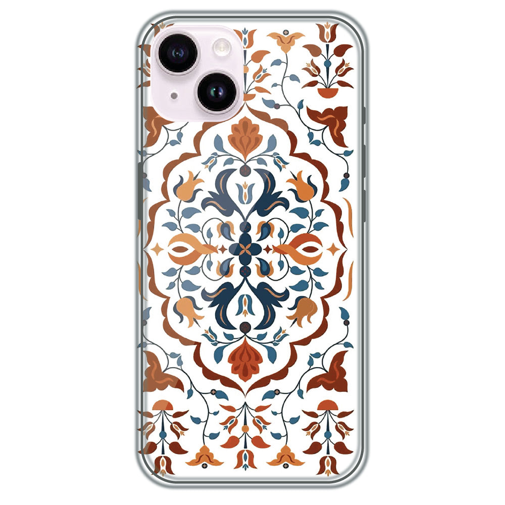 Ottoman Floral Medallion - Printed Silicone Case for Apple iPhone 15 Plus