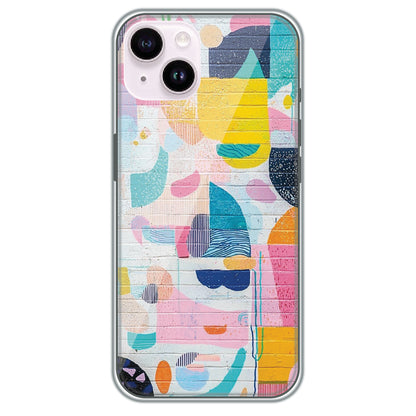 Painted Wall Mural - Printed Silicone Case for Apple iPhone 15 Plus