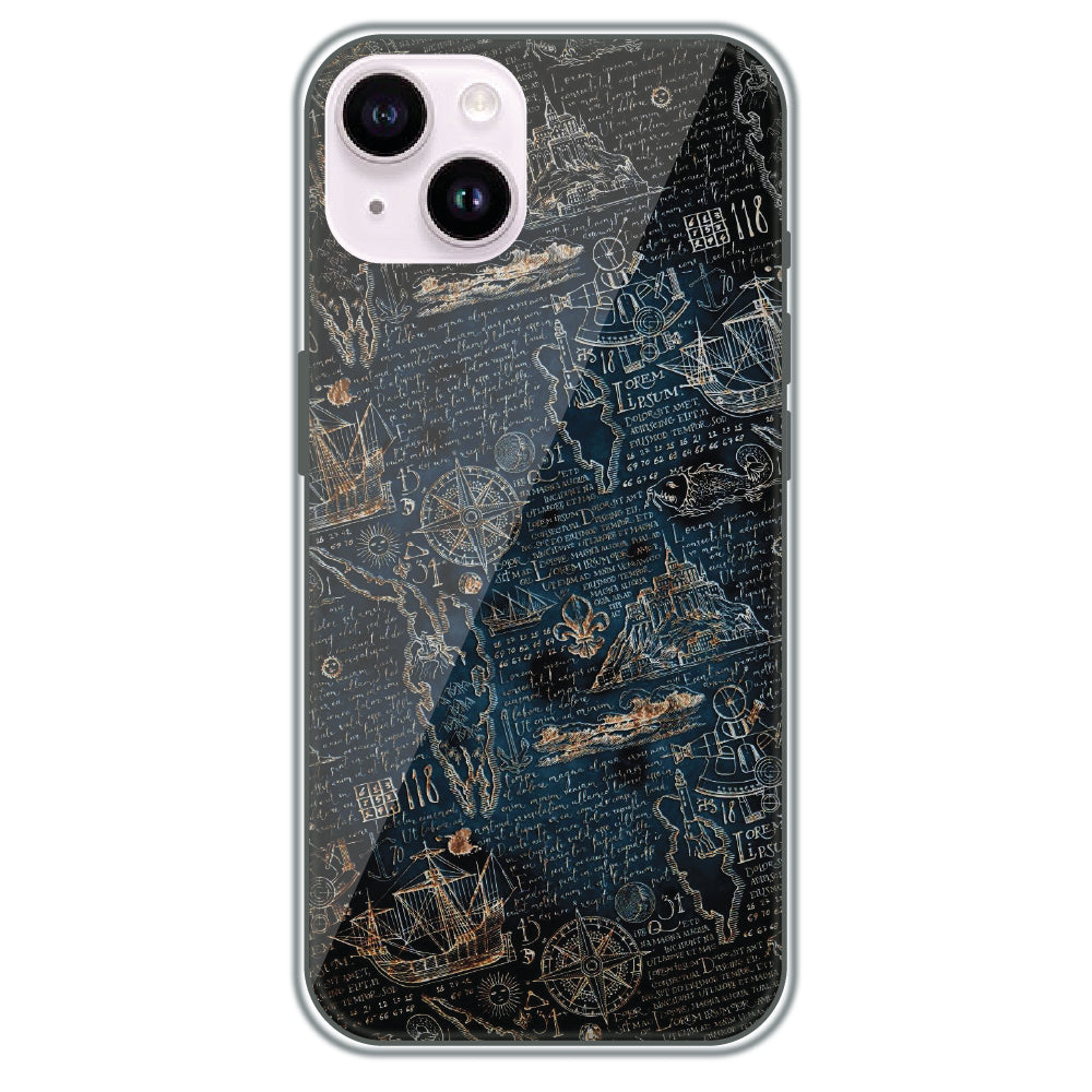 Pirate's Treasure Map - Printed Silicone Case for Apple iPhone 15 Plus