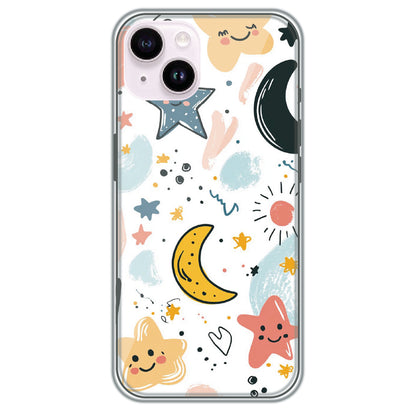 Starry Night Friends - Printed Silicone Case for Apple iPhone 15 Plus