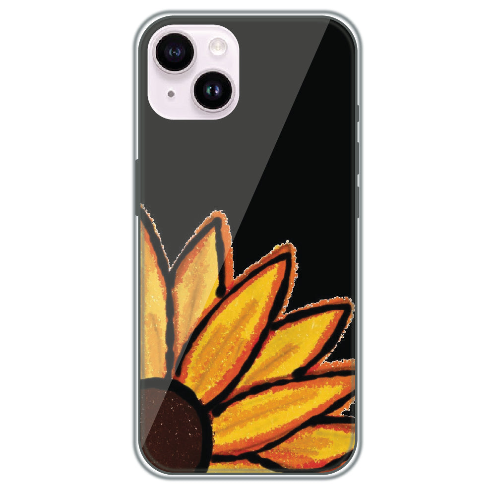 Sunflower Petals - Printed Silicone Case for Apple iPhone 15 Plus