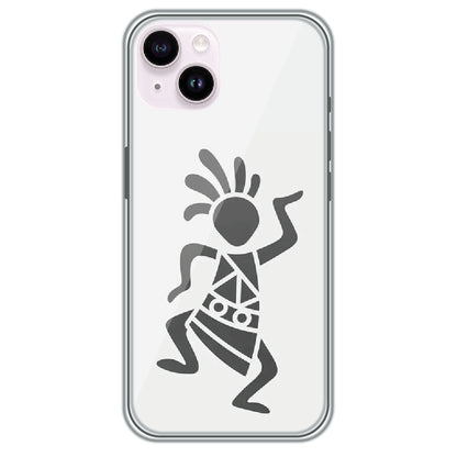 Tribal Dancer - Printed Silicone Case for Apple iPhone 15 Plus