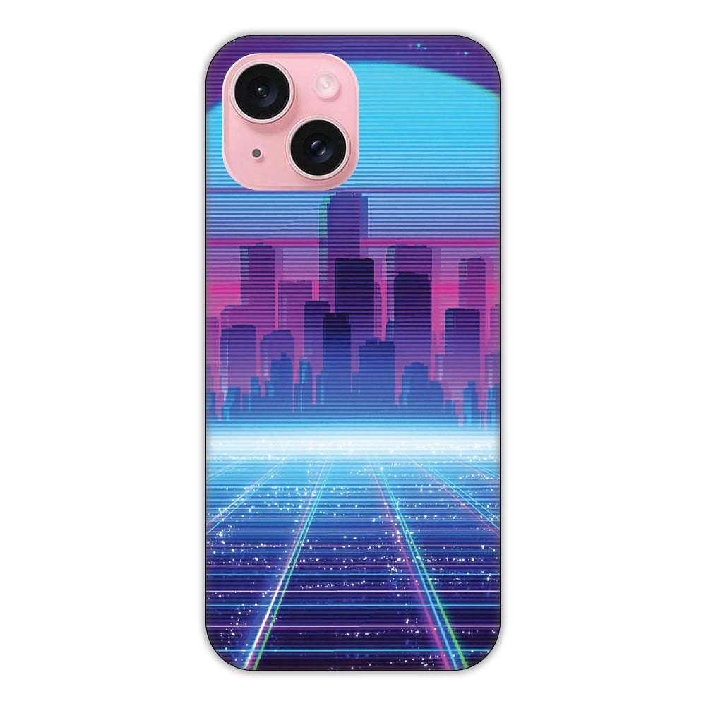 Cityscape Synthwave Hard Case Apple iPhone 15 Plus Models