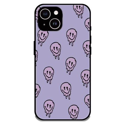 Funny Ghost - Glossy Metal Silicone Case For Apple iPhone 15 Plus
