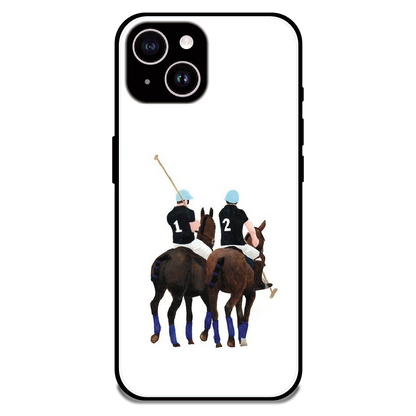 Polo Riders - Glossy Metal Silicone Case For Apple iPhone 15 Plus