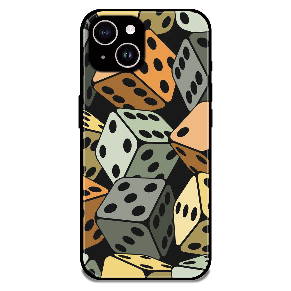 Dice - Glossy Metal Silicone Case For Apple iPhone 15 Plus
