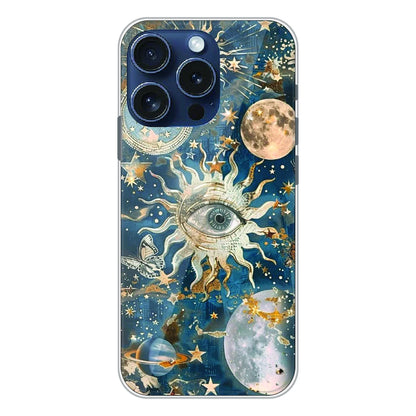 Mystic Cosmic Eye Galaxy - Printed Silicone Case For Apple iPhone 15 Pro