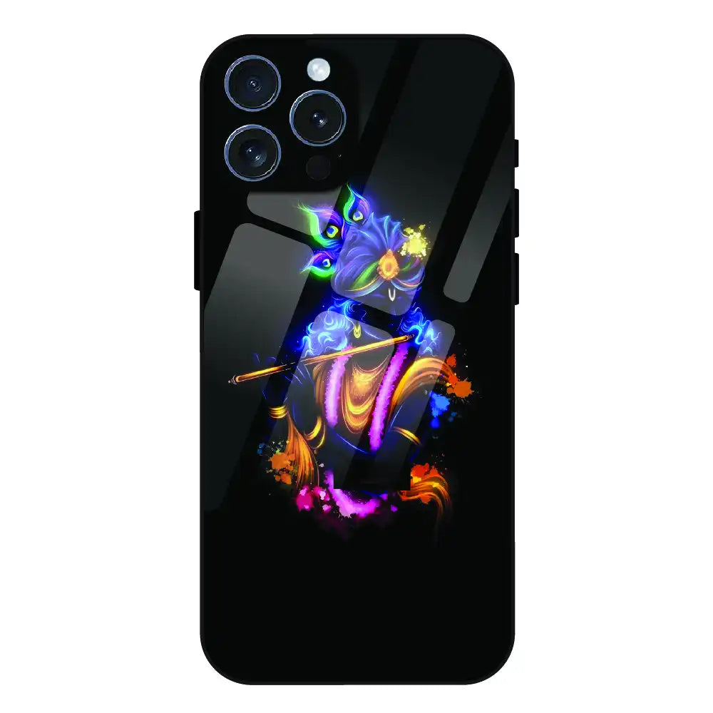 'Abstract Krishna - Glass Case For Apple iPhone 15 Pro Max