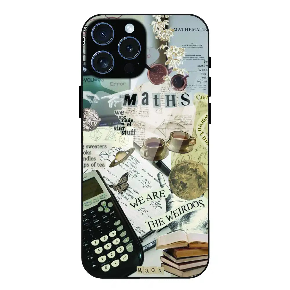 Study Vibes Maths - Glass Case For Apple iPhone 15 Pro Max